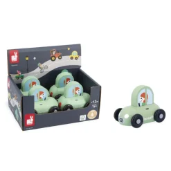 Janod Wooden Toy Car, Passenger Car
