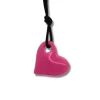 JellyStone Designs Sensory Chew Necklace, Firm - Pink Heart