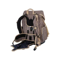 Jeune Premier Ergonomic Backpack, Leopard Cherry - For Ages 6-10