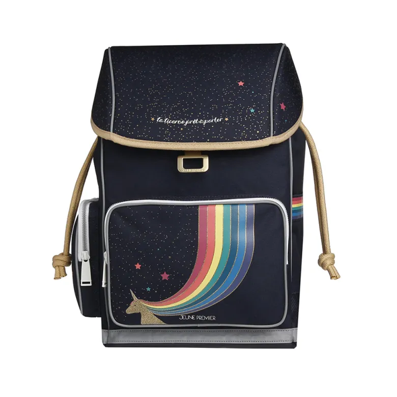Jeune Premier Ergonomic Backpack, Unicorn Gold - Ages 6-10