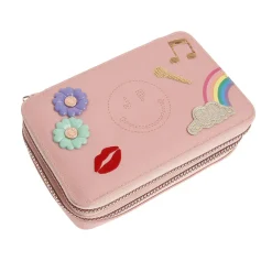 Jeune Premier Pencil Case with Supplies, Lady Gadget Pink