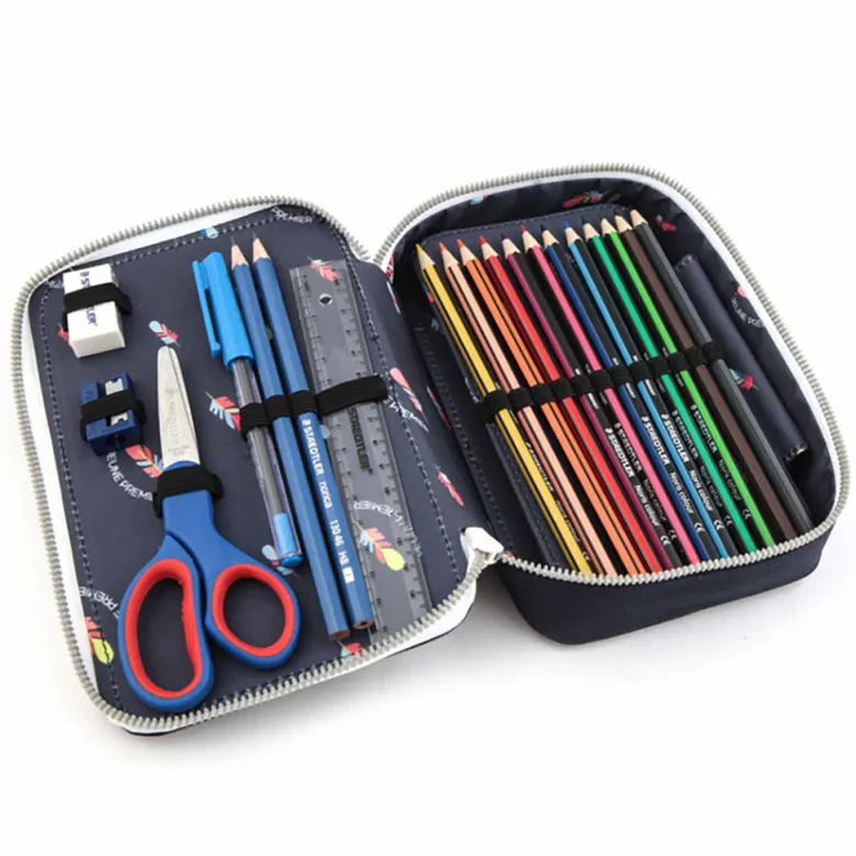 Jeune Premier Pencil Case with Contents, Unicorn Gold