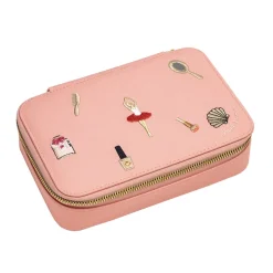 Jeune Premier Pencil Case with Contents, Jewellery Box Pink