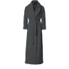 Karmameju Fleece Bathrobe, Dark Gray - Sizes XS-L