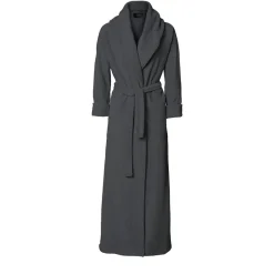 Karmameju Fleece Bathrobe, Dark Gray - Sizes XS-L