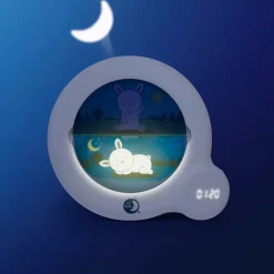 Kid'Sleep Alarm Clock with Night and Day Indicator, White