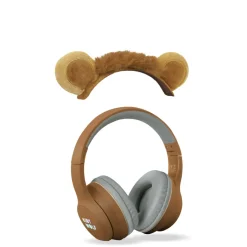 Kidyears – Bluetooth Headphones with Magnetic Animal Ears – Lion