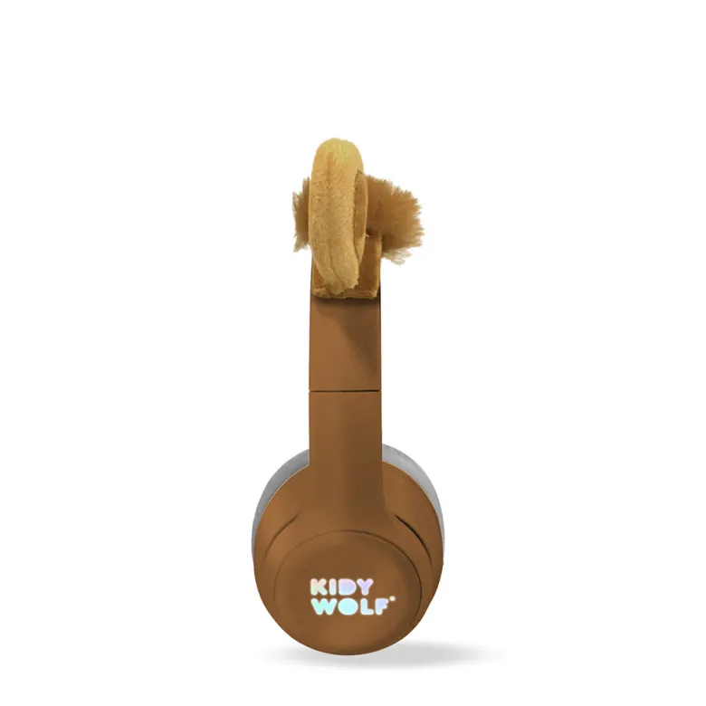 Kidyears – Bluetooth Headphones with Magnetic Animal Ears – Lion
