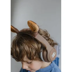 Kidyears Bluetooth Headphones with Magnetic Animal Ears – Bear