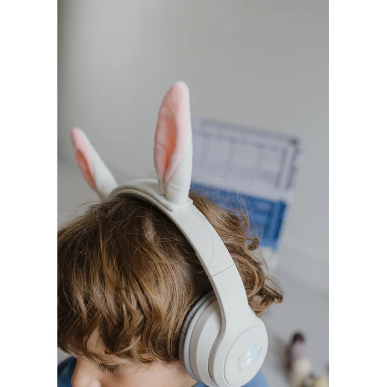 Kidyears Bluetooth Headphones with Magnetic Animal Ears - Rabbit