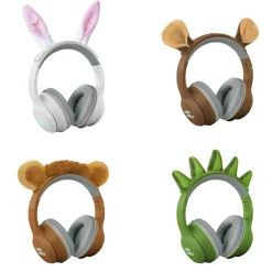 Kidyears Bluetooth Headphones with Magnetic Animal Ears - Rabbit