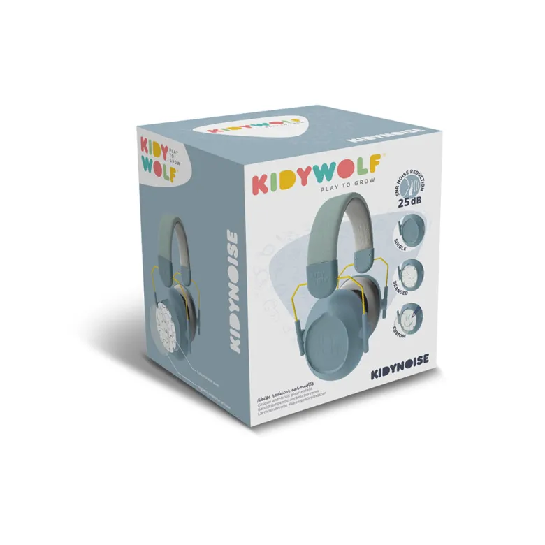 Kidynoise, Noise-Reducing Earmuffs for Kids, Foldable - Blue