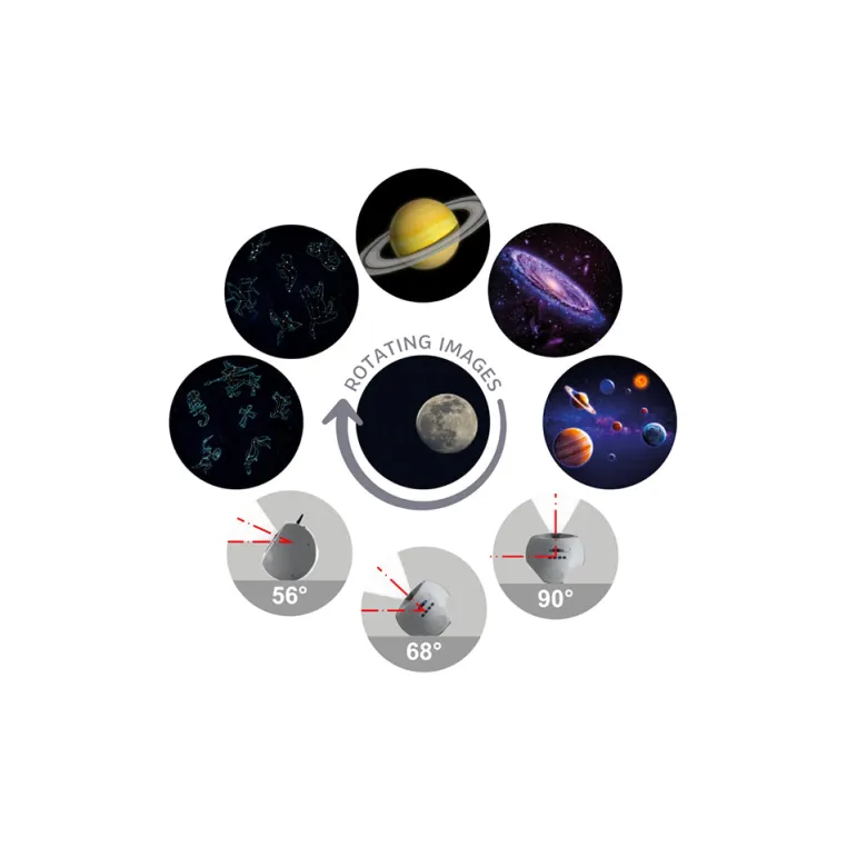 Kidystar, Rotating Image Projector - Galaxy/Space Theme