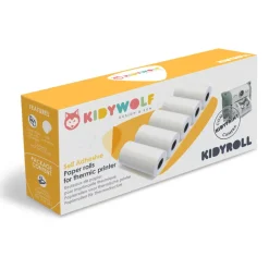 Kidywolf Kidyprint, 5 Print Rolls - Self-Adhesive