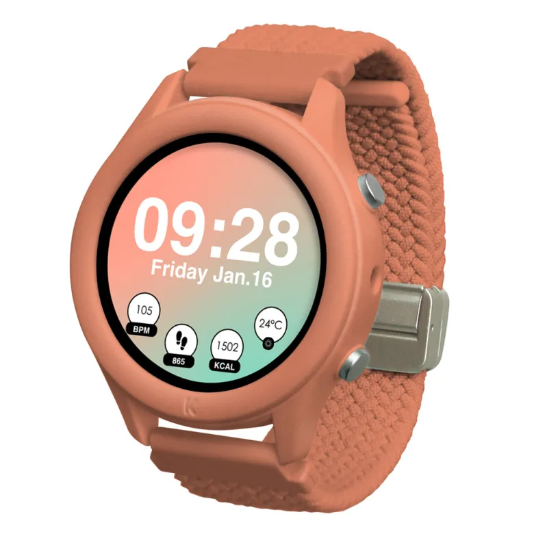 Kidywolf Smartwatch Wristwatch, K-Range - Coral