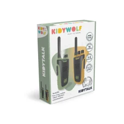 Kidywolf Walkie Talkie for Kids, Kidytalk - Green/Orange