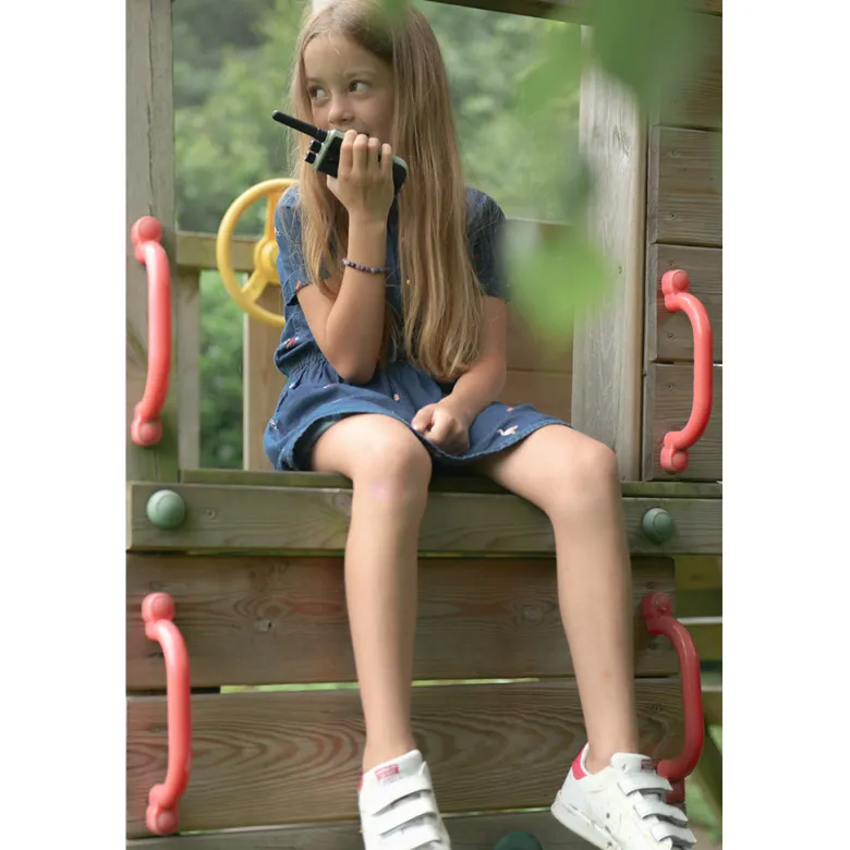 Kidywolf Walkie Talkie for Kids, Kidytalk - Cyan/Nude