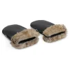 KongWalther Stroller Mittens, Østerbro Mittens – Black Fur