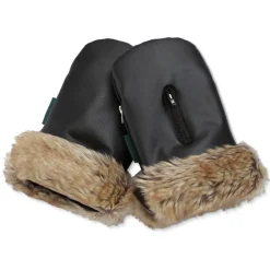 KongWalther Stroller Mittens, Østerbro Mittens – Black Fur