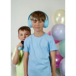 Lalarma Hybrid Active Noise-Cancelling Headphones for Kids - Blue