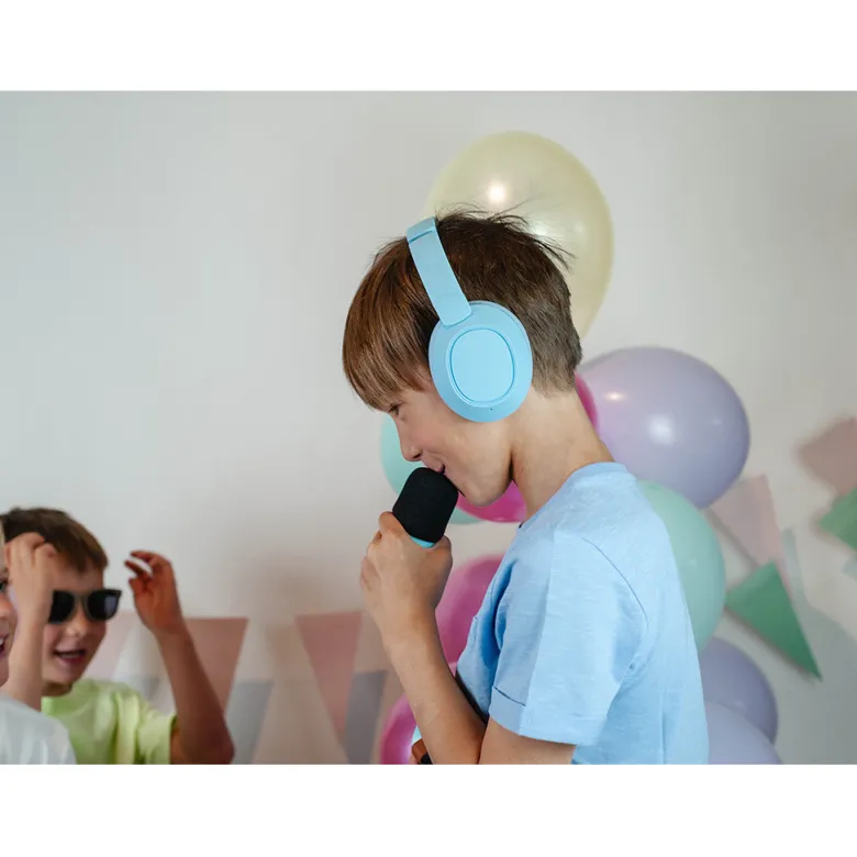 Lalarma Hybrid Active Noise-Cancelling Headphones for Kids - Blue