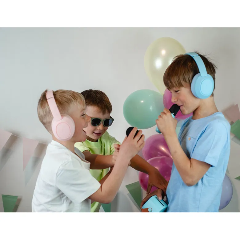 Lalarma Hybrid Active Noise-Cancelling Headphones for Kids - Blue