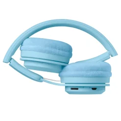 Lalarma Wireless Headphones with Max 85 DB, Blue Pastel