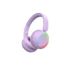 Lalarma Wireless Headphones with Lights for Teenagers and Kids - Purple