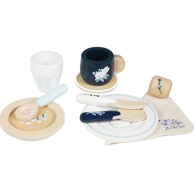 Le Toy Van Play Food, Honeybake - Dining Set for Play