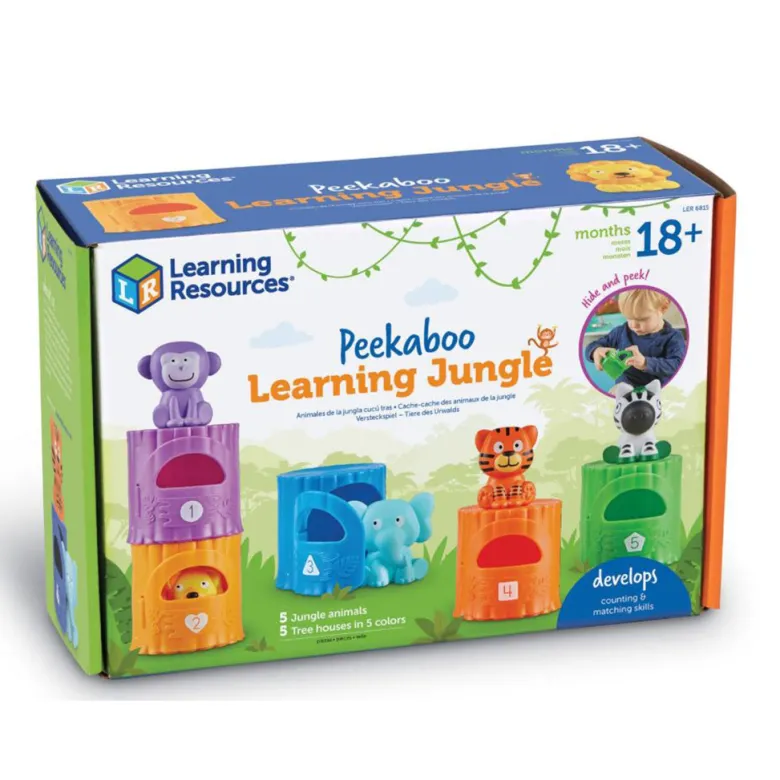 Learn About Numbers and Colors – Activity Set Featuring Jungle Animals