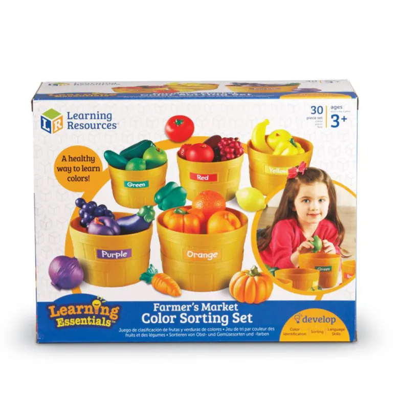 Learning Resources, Learn About Colors – Sorting Set with Vegetables and Fruits