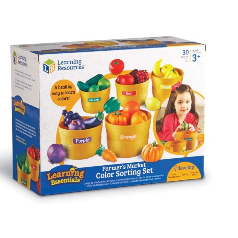 Learning Resources, Learn About Colors – Sorting Set with Vegetables and Fruits
