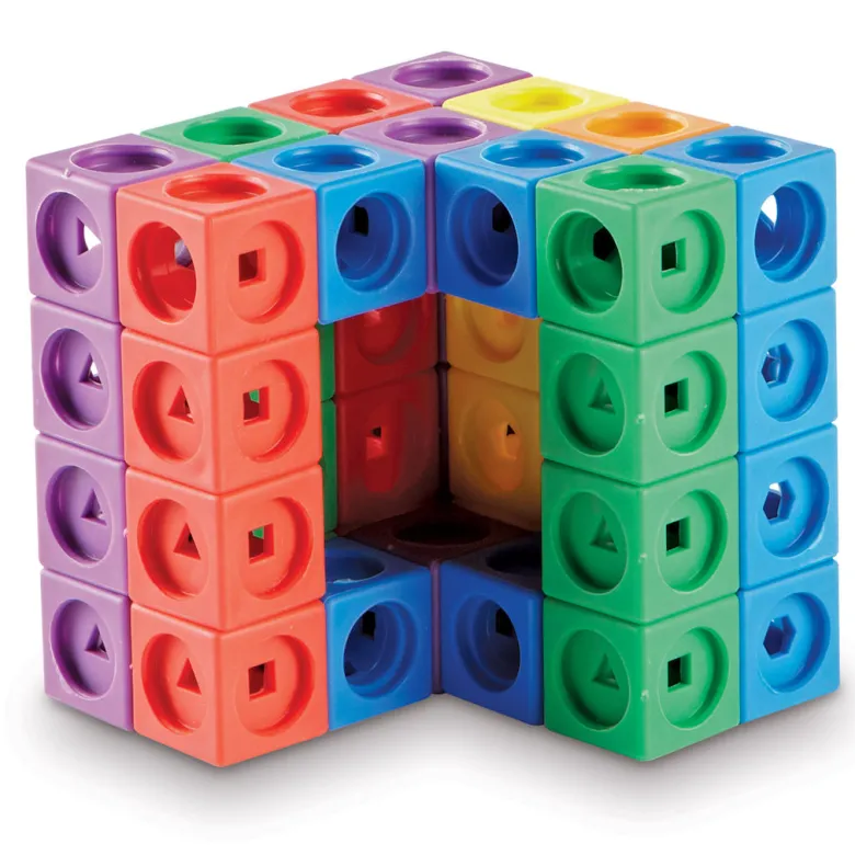 Learning Resources MathLink® Builders - Activity Set with Building Challenges