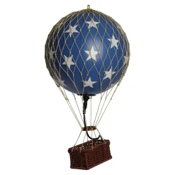 LED Balloon with Blue Stars - 32 cm
