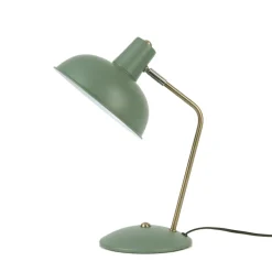 Leitmotiv Hood Metal Table Lamp in Iron Jungle Green
