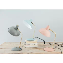 Leitmotiv Hood Metal Table Lamp, Iron Matte Dusty Pink