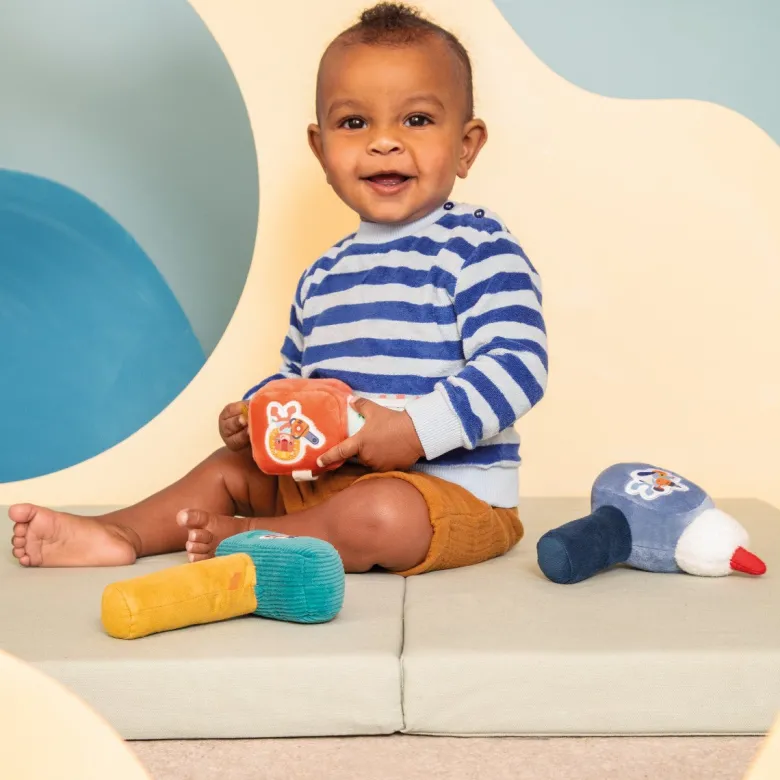 Lilliputiens Baby Toy, Tool Rattle - Hammer