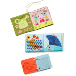 Lilliputiens Baby Toys, Set of 3 Sensory Books - Jeanne