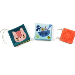 Lilliputiens Baby Toys, Set of 3 Sensory Books - Jeanne