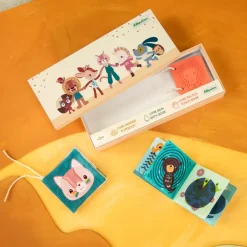 Lilliputiens Baby Toys, Set of 3 Sensory Books - Jeanne