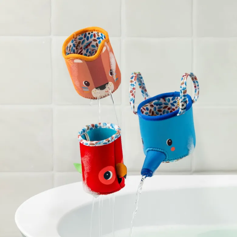 Lilliputiens Bath Toy, Jack 3 Bath Cups