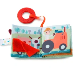 Lilliputiens Farmyard Book with Teething Ring