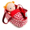 Lilliputiens Soft Baby Doll in a Carrycot, Agathe