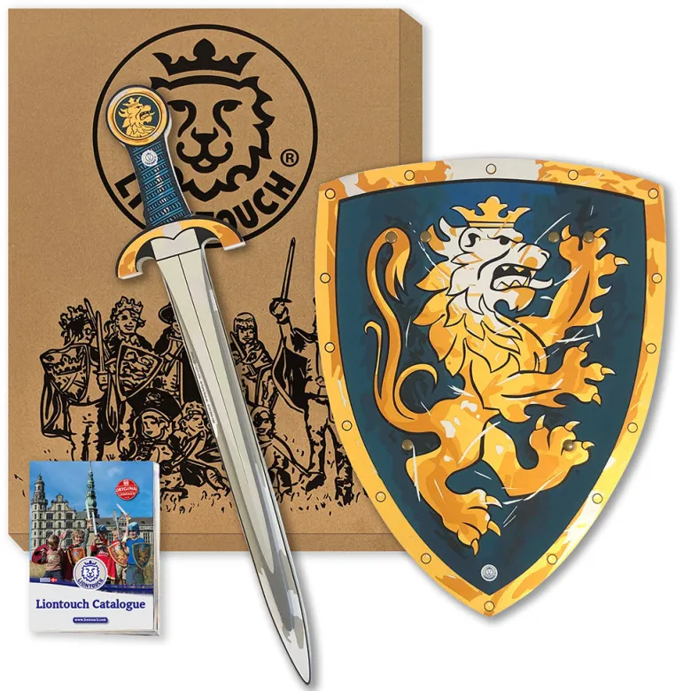 Liontouch Knight Set with Blue Shield and Lion Sword