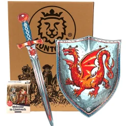 Liontouch Knight Set with Silver-Colored Shield and Sword, Dragon