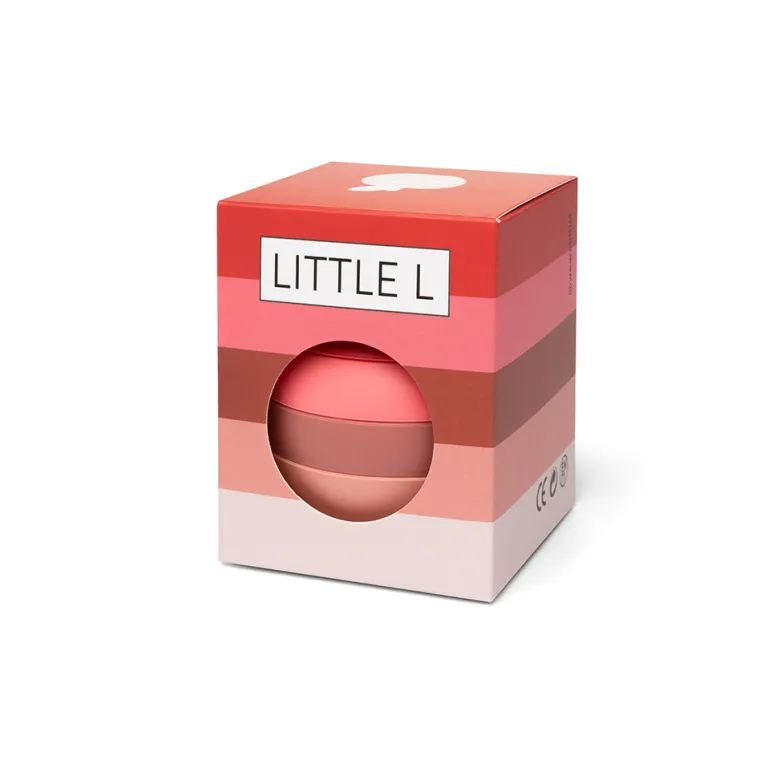 Little L, Baby Toy, Stacking Apple - Red and Pink