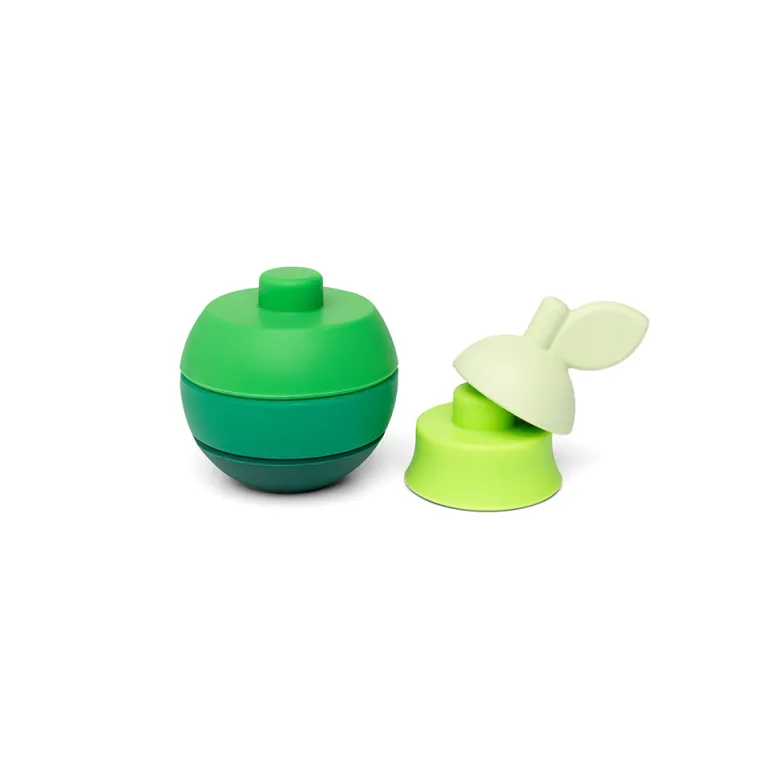 Little L, Baby Toy, Stacking Pear - Shades of Green