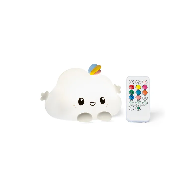 Little L. LED Night Lamp with Remote Control and Multiple Light Settings - Noa Sky