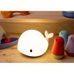 Little L. LED Night Lamp/Projector with Remote Control and 7 Light Settings - Wilda Whale