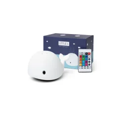 Little L. LED Night Lamp/Projector with Remote Control and 7 Light Settings - Wilda Whale